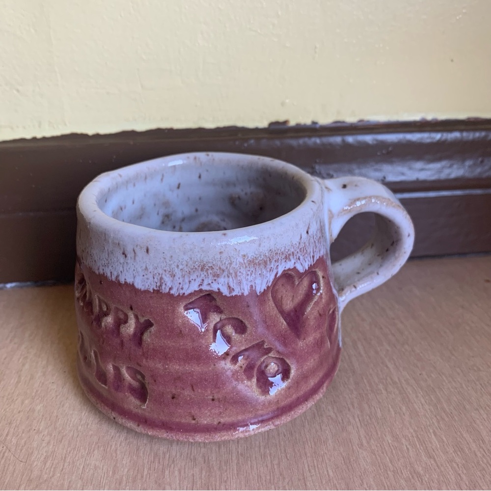handmade mug Signed pottery collectible